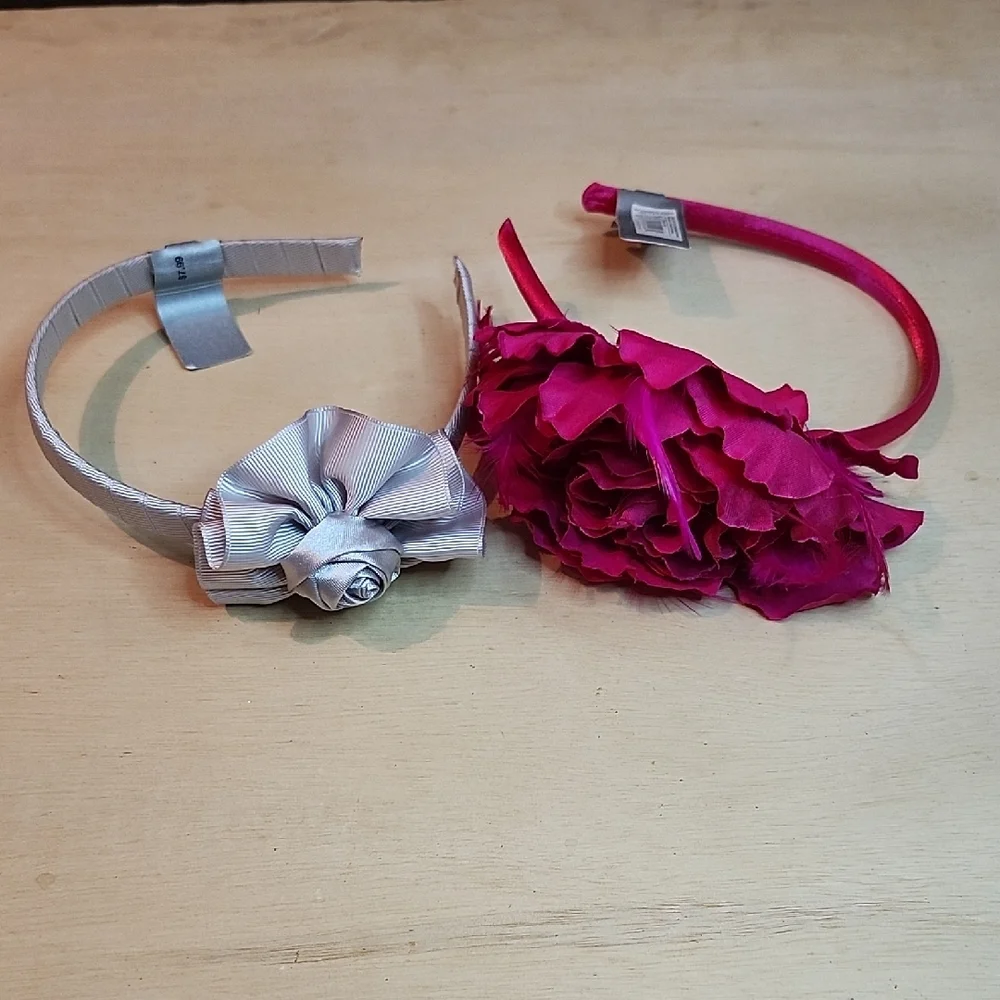 Elegant Silver Headband with Floral Accent